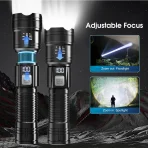 Outtobe Mini Torch Light Led Power Display Adjustable Focus - Image 2