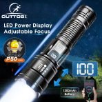 Outtobe Mini Torch Light Led Power Display Adjustable Focus - Image 3