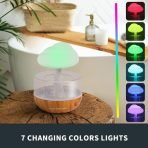 Rain Cloud Humidifier 7 Color light Water Drop Aromatherapy -Mashroom - Image 2