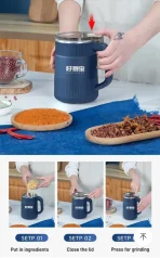 Small Powder Grinding Machine Electric Mini Spice Grinder -Coffee Grinder - Image 6