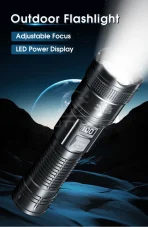 Outtobe Mini Torch Light Led Power Display Adjustable Focus - Image 5