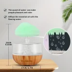 Rain Cloud Humidifier 7 Color light Water Drop Aromatherapy -Mashroom - Image 5